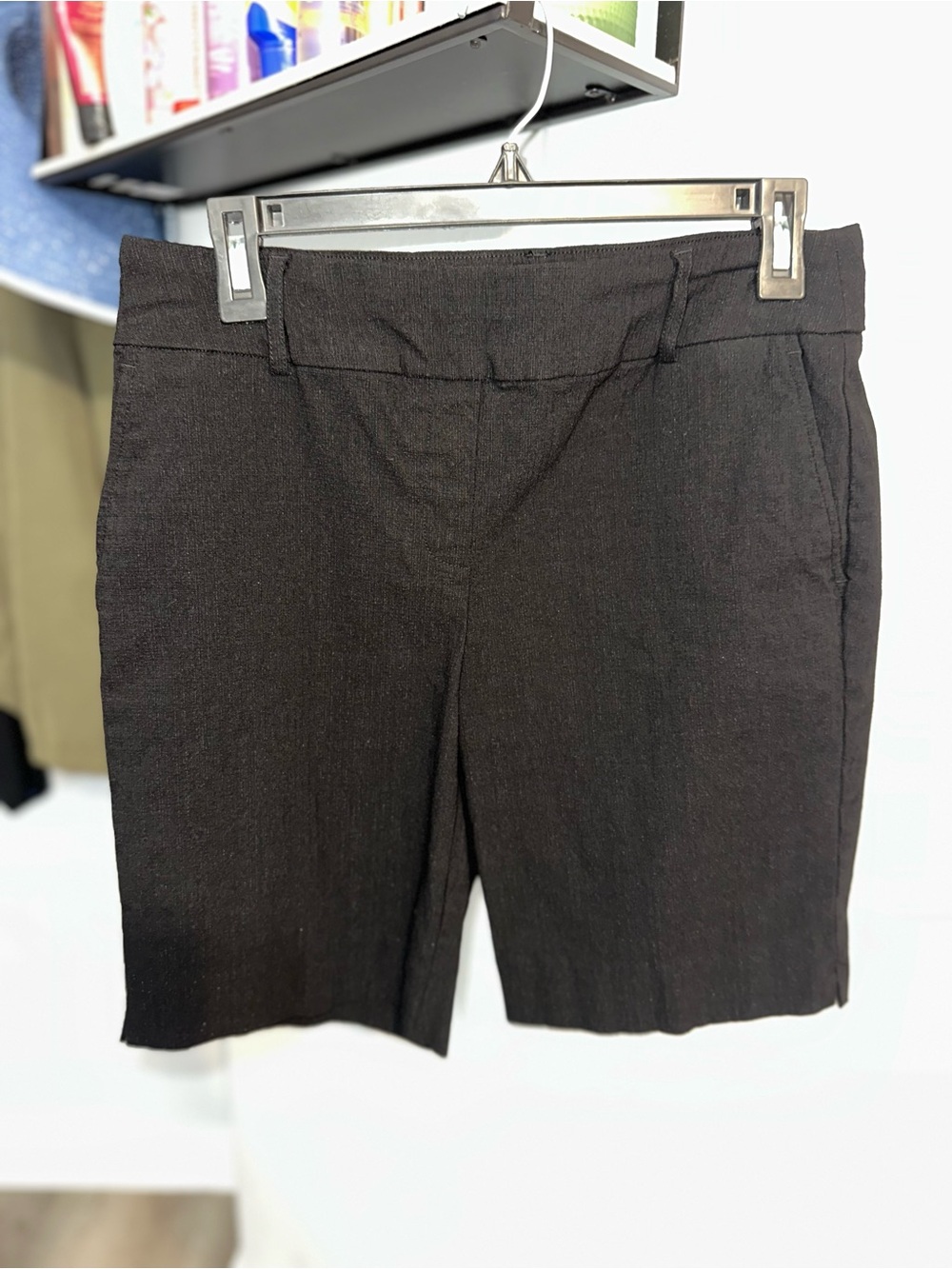 Hilary Radley Black Tailored Bermuda Shorts